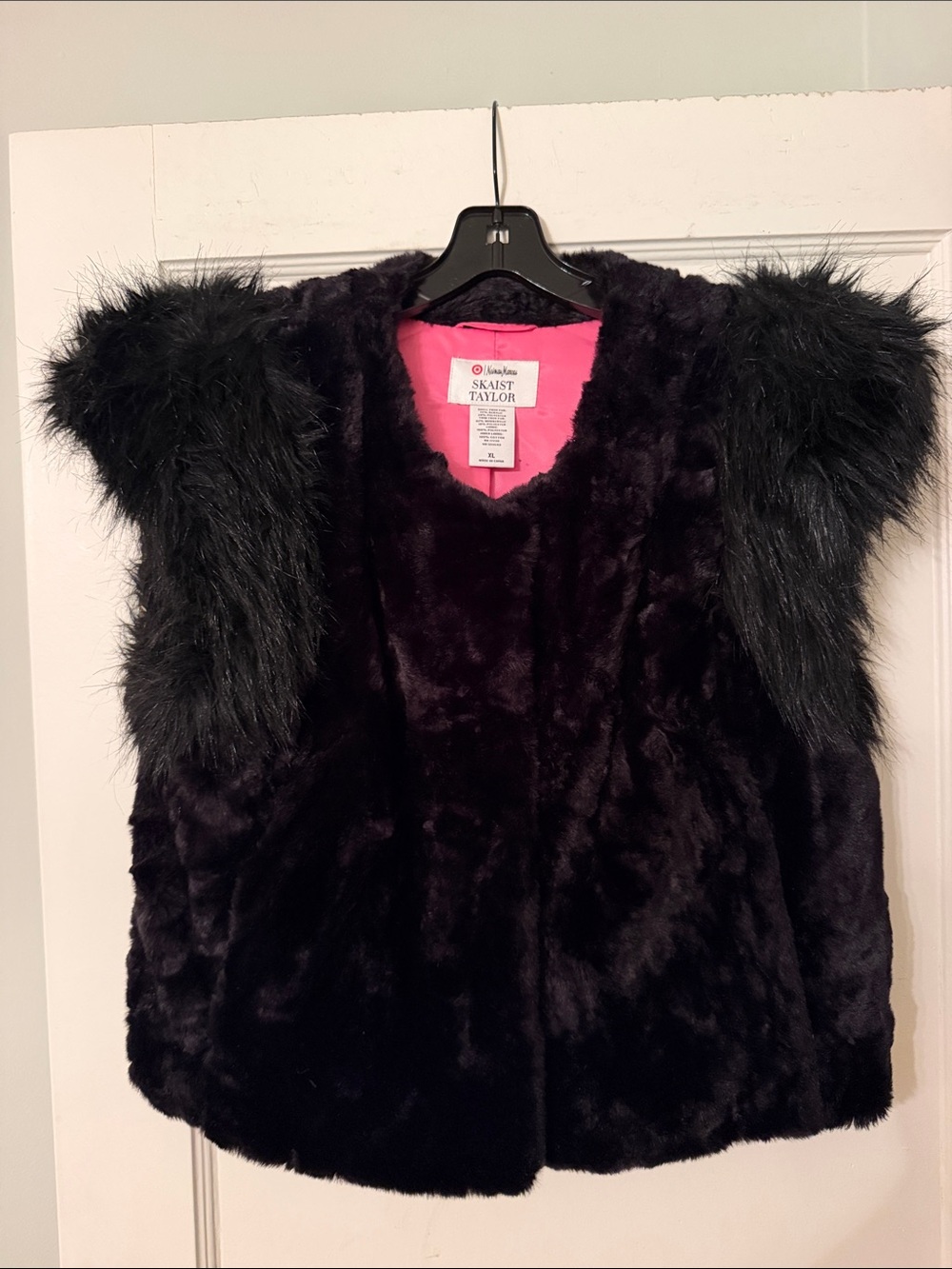 Skaist Taylor x Neiman Marcus Black Faux Fur' Vest
